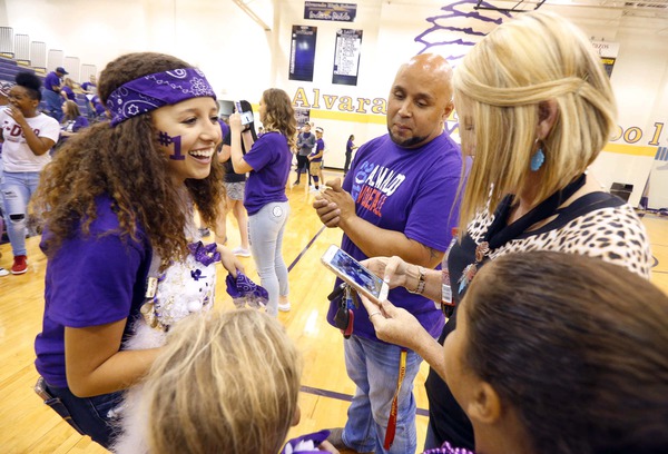 Kris Jones is a bit of a celebrity in Alvarado, participating in events at his daughter's high school. His viral fame prompted a local auto body shop to fix up his 1999 Dodge Ram pickup. Jones has played a handful of local shows in the D-FW area.